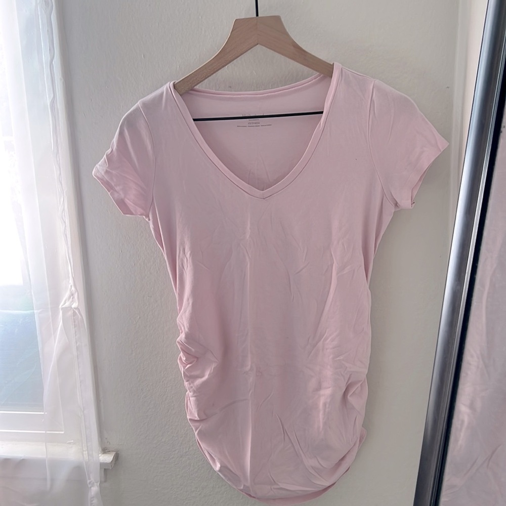 Motherhood maternity ruched v neck